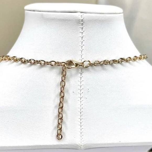 Necklace Earrings Matching Jewelry Set Green Peridot Clear C Z Gold O30 - Picture 6 of 6